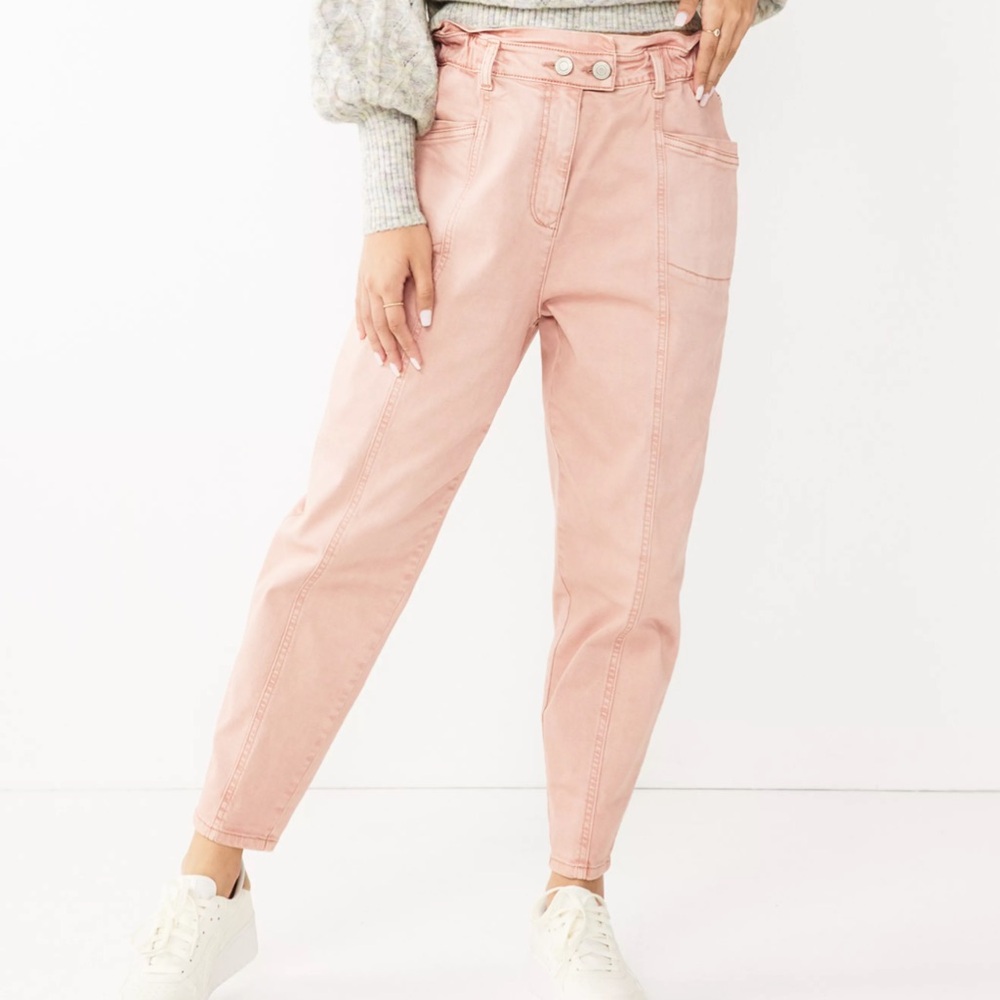 Juniors SO Paperbag Waist Twill Pants